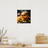 All-American Burger Bliss Poster (Keuken)