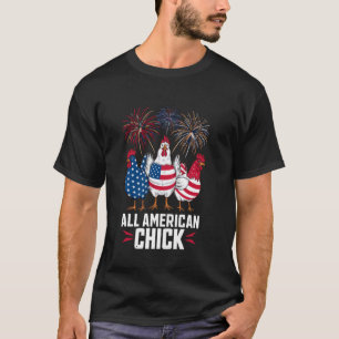 All American Chick US Vlag USA Grappige 4 juli C T-shirt