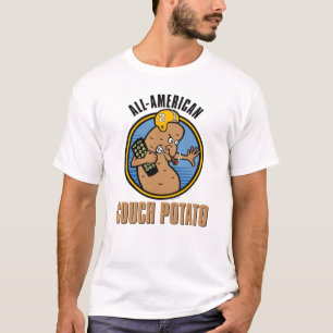 All-American Couch Potato (speciaal op de rug aang T-shirt