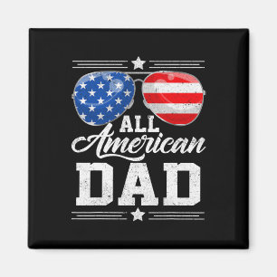 All American Dad 4 juli Vaderdag Zonnebril Magneet