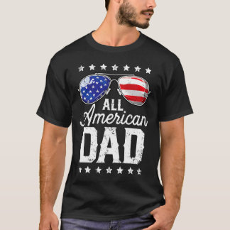 All American Dad 4 juli Vaderdag Zonnebril T-shirt