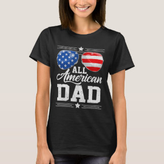 All American Dad 4 juli Vaderdag Zonnebril T-shirt