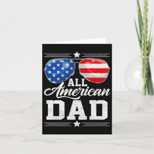 All American Dad 4e Juli Vaderdag Zonnebrillen  Kaart