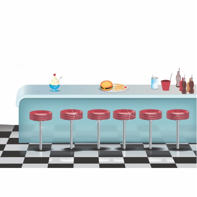  All American Diner Fotobeeldje Magneet (Voorkant)