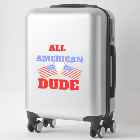 ALL AMERICAN DUDE STICKER (Koffer)