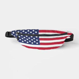All-American Fanny Pack – Kordate Amerikaanse Vlag Heuptasje