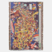 All-American  Football Map Deken (Voorkant Verticaal)