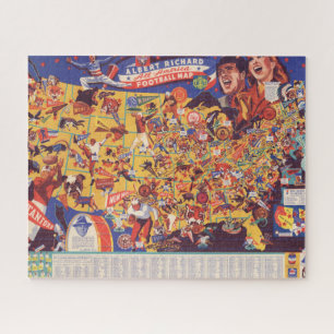 All-American Football Map Legpuzzel