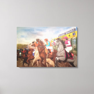 All American Futurity Paardenrennen Canvas Afdruk