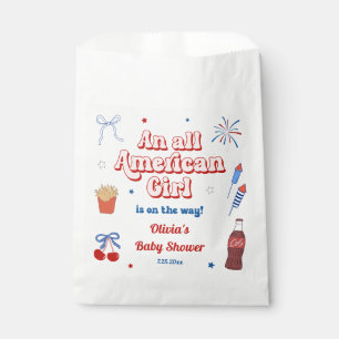 All American Girl Baby Borrel Bedankzakje