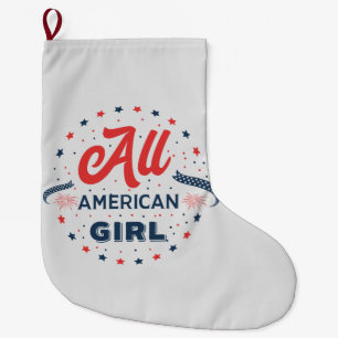 All American Girl Badge Grote Kerstsok