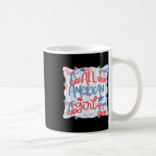 All American Girl Coquette Strik 4 juli Patriottis Koffiemok