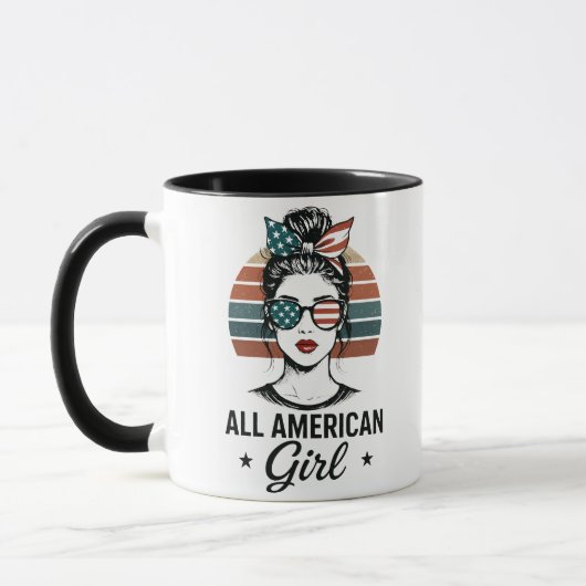 All American Girl Patriotic Mug (Gauche)