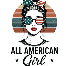 All American Girl USA Patriottisch T-shirt