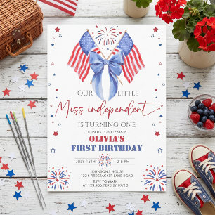 All American Girl verjaardagsuitnodiging Kaart