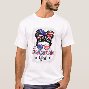 All American Girls 4 juli gebleekt T-shirt