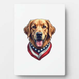 All American Golden Retriever Vintage T-shirt 4 Fotoplaat