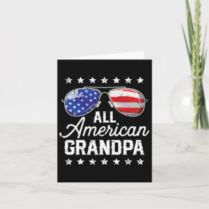 All American Grandpa 4th Of July Family Matching S Kaart
