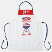  All American Grill Bro Patriottische Chef Schort (Voorkant)