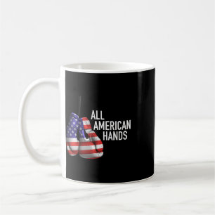 All American Hands Bokshandschoenen – Patriottisch Koffiemok