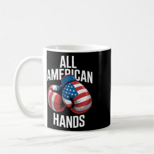 All American Hands Bokshandschoenen Patriottische Koffiemok