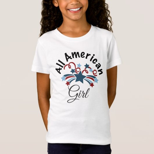 All-American Meisje T-Shirt (Voorkant)