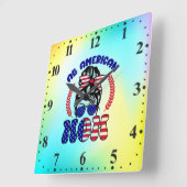 All American Mom-32169 Vierkante Klok (Hoek)