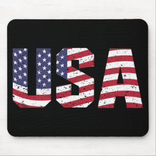 "All American" Patriotic USA Logo Muismat
