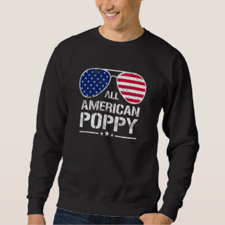 All American Poppy Amerikaanse vlag Patriottische  Trui