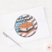 All American S’more Maker Ronde Sticker (Envelop)