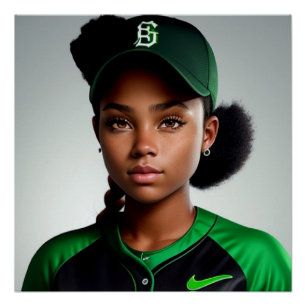All-American Softball Player Perfect Poster