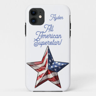 All American Superstar Aanpasbaar iPhone 11 Hoesje