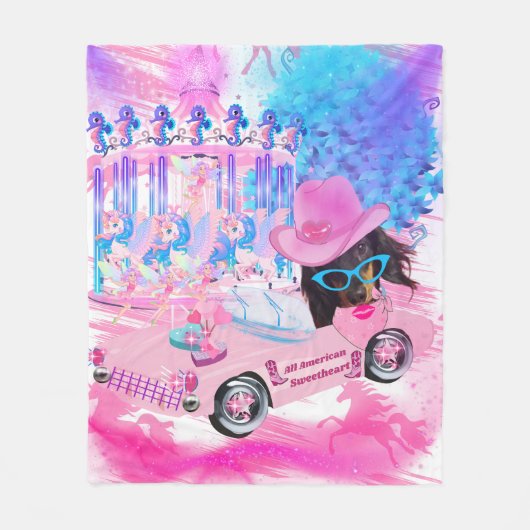 All American Sweetheart Blanket Fleece Deken (Voorkant)