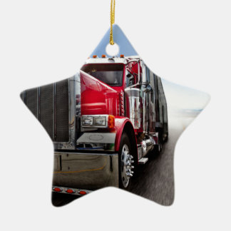 All American Trucker Keramisch Ornament