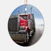 All American Trucker Keramisch Ornament (Links)