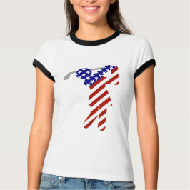 All American Woman Golfer T-shirt
