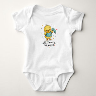 All Beauty No Sleep Schattige Eend Baby Eén Stuk Romper