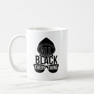 All Black Everything Mok – Minimalistisch Grappig