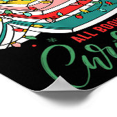 All Booked For Christmas Book Xmas Tree Lights Rea Poster (Hoek)