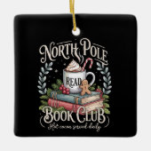All Booked for Christmas Coquette Xmas Book Club Keramisch Ornament (Voorkant)