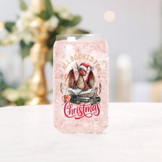 All Booked for Christmas Dragon  Blikvorm Glas (Insitu (Huwelijk))