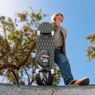 All Business Bigfoot - Grappig Stijlvol Sasquatch Skateboard