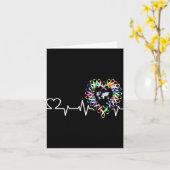 All Cancer Matters Bewustmakingsdag Heartbeat Ribb Kaart (Gele Bloem)