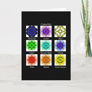"All Chakra Balancing" Note Card Kaart