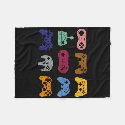 All Control Video Game Controller Console Gaming R Fleece Deken (Voorkant (Horizontaal))