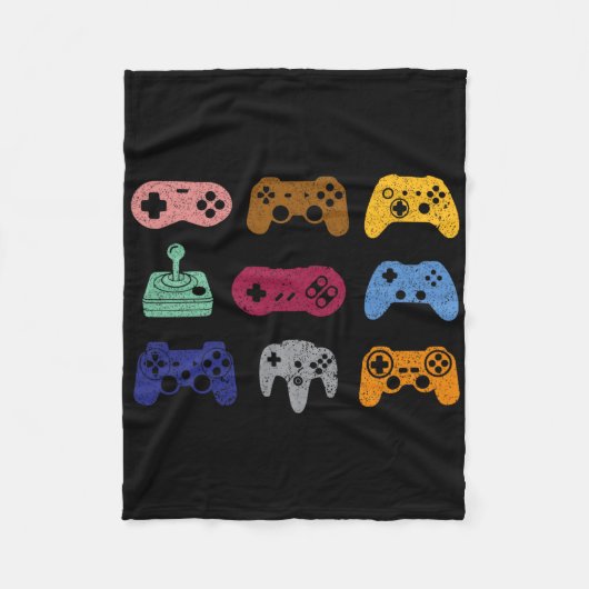 All Control Video Game Controller Console Gaming R Fleece Deken (Voorkant)