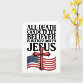 All Death Can Do To The Believer Is Deliver Him To Kaart (Gele Bloem)