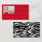 "All Dingen Diva" Diva Visitekaartjes (Voorkant / Achterkant)