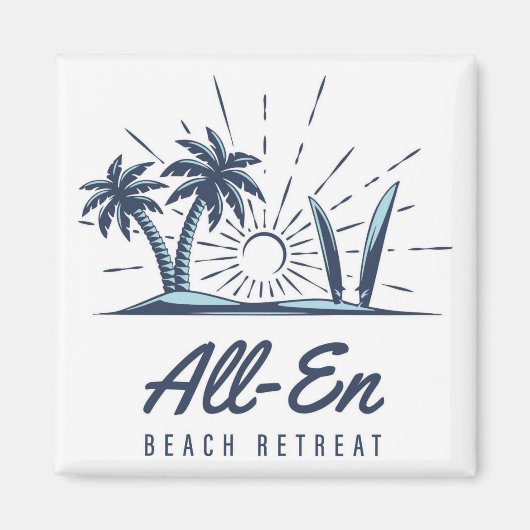 All-En Beach Retreat Magnet 2 Magneet (Voorkant)
