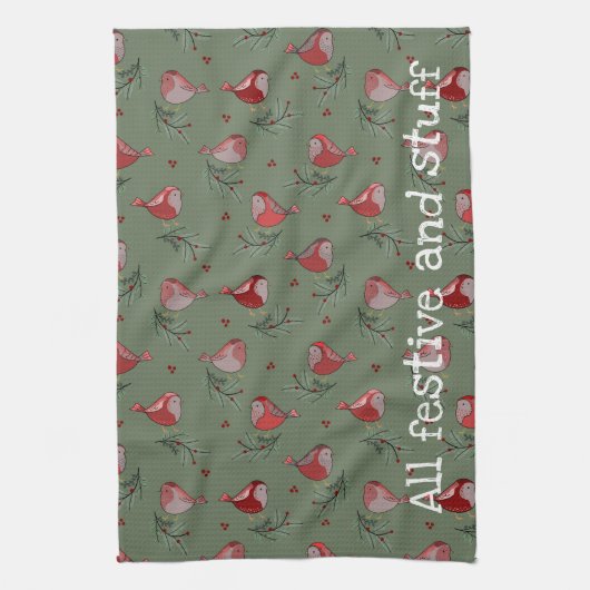 All Festive and Stuff - Festive Kitchen Towel Theedoek (Verticaal)
